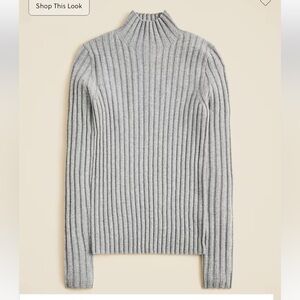 J crew Wide-rib cashmere turtleneck sweater NWT sz XS